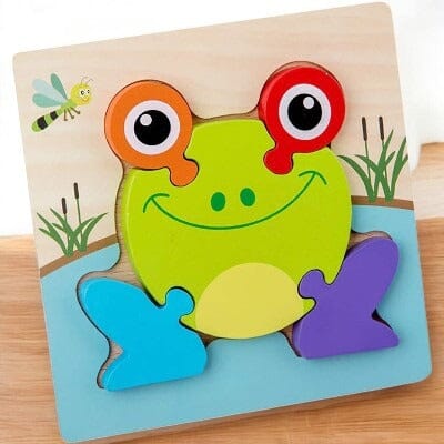 Puzzle en Bois - PuzzlePals™ - Grenouille - Les Mini Apprentis