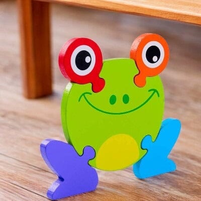 Puzzle en Bois - PuzzlePals™ - Grenouille - Les Mini Apprentis